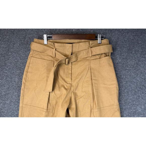 NWT Banana Republic High Rise‎ Tapered Twill Belted Tan Pants Size 10 2024 Fall - Picture 11 of 13